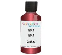 SCOOBYS PAINTS BACK IN THE MIX Touch Up Paint Compatible With Seat Alhambra Memory Red Pearl C3M,X7 Scratch Fix Automotive Car (30Ml)