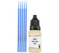 SCOOBYS PAINTS BACK IN THE MIX Touch Up Paint Compatible With Seat Yellow Manowar 910 Scratch Fix Automotive Car (10Ml)