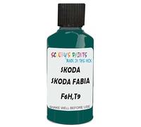 SCOOBYS PAINTS BACK IN THE MIX Touch Up Paint Compatible With Skoda Fabia Atoll Gruen F6H,T9 Scratch Fix Automotive Green Car (30Ml)