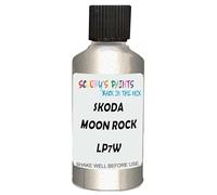 SCOOBYS PAINTS BACK IN THE MIX Touch Up Paint Compatible With Skoda Moon Rock Silver Lp7W Scratch Fix Automotive Car (30Ml)
