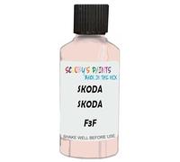SCOOBYS PAINTS BACK IN THE MIX Touch Up Paint Compatible With Skoda Octavia Baby Pink F3F Scratch Fix Automotive Car (30Ml)
