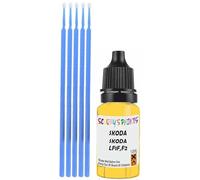 SCOOBYS PAINTS BACK IN THE MIX Touch Up Paint Compatible With Skoda Octavia Combi Sprint Yellow Lf1F,F2 Scratch Fix Automotive Car (10Ml)