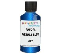SCOOBYS PAINTS BACK IN THE MIX Touch Up Paint Compatible With Toyota Nebula Blue Metallic 8X2 Scratch Fix Automotive Car (30Ml)