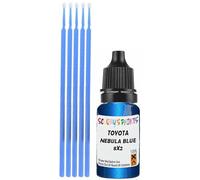 SCOOBYS PAINTS BACK IN THE MIX Touch Up Paint Compatible With Toyota Nebula Blue Metallic 8X2 Scratch Fix Automotive Car (10Ml)