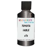 SCOOBYS PAINTS BACK IN THE MIX Touch Up Paint Compatible With Toyota Sable 4T5 Scratch Fix Automotive Grey Car (30Ml)