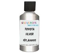 SCOOBYS PAINTS BACK IN THE MIX Touch Up Paint Compatible With Toyota Silver Shadow Pearl 1D7,A110132 Scratch Fix Automotive Car (30Ml)