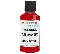 SCOOBYS PAINTS BACK IN THE MIX Touch Up Paint Compatible With Vauxhall Calypso Red 2Ju / 2Ju/597 Scratch Fix Automotive Car (30Ml)