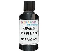 SCOOBYS PAINTS BACK IN THE MIX Touch Up Paint Compatible With Vauxhall I'Ll Be Black Gar / 22C 07L Scratch Fix Automotive Car (30Ml)