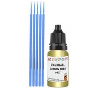 SCOOBYS PAINTS BACK IN THE MIX Touch Up Paint Compatible With Vauxhall Lemon Tree 847S Scratch Fix Automotive Yellow Car (10Ml)