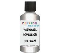 SCOOBYS PAINTS BACK IN THE MIX Touch Up Paint Compatible With Vauxhall Sovereign Silver Metallic 176 / Gan Scratch Fix Automotive Car (30Ml)