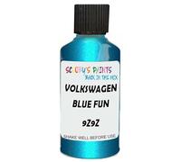 SCOOBYS PAINTS BACK IN THE MIX Touch Up Paint Compatible With Volkswagen Blue Fun 9Z9Z Scratch Fix Automotive Car (30Ml)