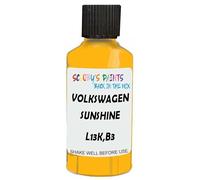 SCOOBYS PAINTS BACK IN THE MIX Touch Up Paint Compatible With Volkswagen Sunshine Yellow L13K,B3 Scratch Fix Automotive Car (30Ml)