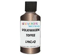 SCOOBYS PAINTS BACK IN THE MIX Touch Up Paint Compatible With Volkswagen Toffee Brown Metallic Lh8Z,4Q Scratch Fix Automotive Car (30Ml)