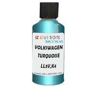 SCOOBYS PAINTS BACK IN THE MIX Touch Up Paint Compatible With Volkswagen Turquoise Metallic Ll5V,K4 Scratch Fix Automotive Blue Car (30Ml)