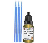 SCOOBYS PAINTS BACK IN THE MIX Touch Up Paint Compatible With Volkswagen Visual Green Metallic Ld6J Scratch Fix Automotive Car (10Ml)