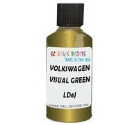 SCOOBYS PAINTS BACK IN THE MIX Touch Up Paint Compatible With Volkswagen Visual Green Metallic Ld6J Scratch Fix Automotive Car (30Ml)