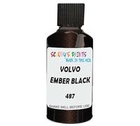 SCOOBYS PAINTS BACK IN THE MIX Touch Up Paint Compatible With Volvo Ember Black Pearl 487 Scratch Fix Automotive Car (30Ml)