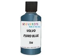 SCOOBYS PAINTS BACK IN THE MIX Touch Up Paint Compatible With Volvo Fjord Blue 734 Scratch Fix Automotive Car (30Ml)