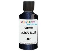 SCOOBYS PAINTS BACK IN THE MIX Touch Up Paint Compatible With Volvo Magic Blue Pearl 467 Scratch Fix Automotive Car (30Ml)