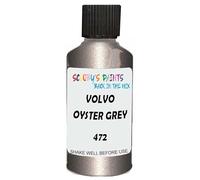 SCOOBYS PAINTS BACK IN THE MIX Touch Up Paint Compatible With Volvo Oyster Grey Metallic 472 Scratch Fix Automotive Car (30Ml)