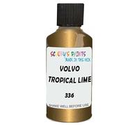 SCOOBYS PAINTS BACK IN THE MIX Touch Up Paint Compatible With Volvo Tropical Lime Metallic 336 Scratch Fix Automotive Green Car (30Ml)