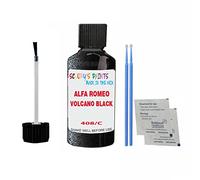 SCOOBYS PAINTS BACK IN THE MIX Touch Up Paint For Alfa Romeo Giulia Volcano Black 408/C 2016-2022 30Ml Bottle Brush Scratch Stone Chip Repair Pen