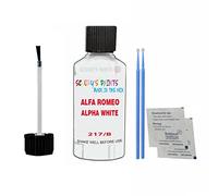 SCOOBYS PAINTS BACK IN THE MIX Touch Up Paint For Alfa Romeo Giulietta Alpha White 217/B 2015-2022 30Ml Bottle Brush Scratch Stone Chip Repair Pen