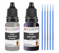 SCOOBYS PAINTS BACK IN THE MIX Touch Up Paint For Audi Aurora Violet Lz4T Scratch Stone Chip Repair With Grey Primer