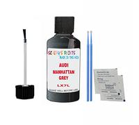 SCOOBYS PAINTS BACK IN THE MIX Touch Up Paint For Audi E-Tron Manhattan Grey Lx7L 2015-2022 30Ml Bottle Brush Scratch Stone Chip Repair Pen