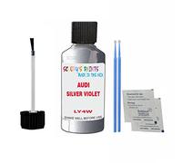 SCOOBYS PAINTS BACK IN THE MIX Touch Up Paint For Audi Tt Coupe Silver Violet Ly4W 2003-2006 30Ml Bottle Brush Scratch Stone Chip Repair Pen