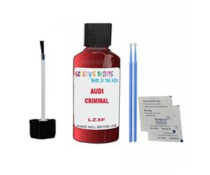 SCOOBYS PAINTS BACK IN THE MIX Touch Up Paint For Audi Tt Criminal Lz3F 2005-2016 30Ml Bottle Brush Scratch Stone Chip Repair Pen