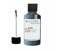 SCOOBYS PAINTS BACK IN THE MIX Touch Up Paint For Audi Utopia Blue Lx5L Metallic