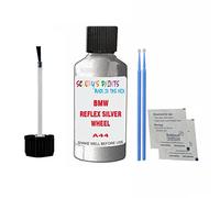 SCOOBYS PAINTS BACK IN THE MIX Touch Up Paint For Bmw 5 Series Reflex Silver Wheel A44 2005-2021 30Ml Bottle Brush Scratch Stone Chip Repair Pen