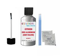 SCOOBYS PAINTS BACK IN THE MIX Touch Up Paint For Citroen C3 Picasso Gris Aluminium (Grey/Silver) 685 2001-2021 30Ml Bottle Brush Scratch Stone Chip Repair Pen