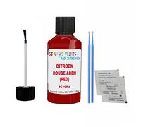 SCOOBYS PAINTS BACK IN THE MIX Touch Up Paint For Citroen C4 Cactus Rouge Aden (Red) Kkn 2002-2021 30Ml Bottle Brush Scratch Stone Chip Repair Pen