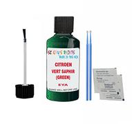 SCOOBYS PAINTS BACK IN THE MIX Touch Up Paint For Citroen Ds3 Vert Saphir (Green) Eya 2016-2017 30Ml Bottle Brush Scratch Stone Chip Repair Pen