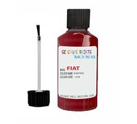 SCOOBYS PAINTS BACK IN THE MIX Touch Up Paint For Fiat 500 Ragamuffin Red 164B 2009-2017 30Ml Bottle Brush Scratch Stone Chip Repair Pen