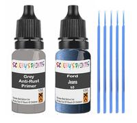 SCOOBYS PAINTS BACK IN THE MIX Touch Up Paint For Ford Blue With Primer (Jeans B3)