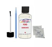 SCOOBYS PAINTS BACK IN THE MIX Touch Up Paint For Ford Courier DIAMOND WHITE W 1973-201730ml bottle brush scratch stone chip repair pen
