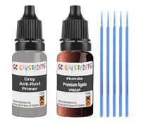 SCOOBYS PAINTS BACK IN THE MIX Touch Up Paint For Honda Premium Agate Brown Yr633P Scratch Stone Chip Repair With Grey Primer