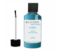 SCOOBYS PAINTS BACK IN THE MIX Touch Up Paint For Hyundai Aqua Turquoise U3H Metallic