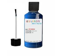 SCOOBYS PAINTS BACK IN THE MIX Touch Up Paint For Hyundai I20 Sparkle Blue U6 2009-2012 30Ml Bottle Brush Scratch Stone Chip Repair Pen