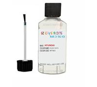 SCOOBYS PAINTS BACK IN THE MIX Touch Up Paint For Hyundai I40 Creamy White Tcw 2011-2015 30Ml Bottle Brush Scratch Stone Chip Repair Pen