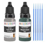 SCOOBYS PAINTS BACK IN THE MIX Touch Up Paint For Hyundai Mangrove Green Mg2 Scratch Stone Chip Repair With Grey Primer