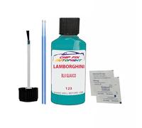 SCOOBYS PAINTS BACK IN THE MIX Touch Up Paint For Lamborghini Blu Glauco 123 Non-Metallic