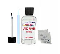 SCOOBYS PAINTS BACK IN THE MIX Touch Up Paint For Land Rover Range Rover Evoque Fuji White 867 2010-2022 30Ml Bottle Brush Scratch Stone Chip Repair Pen