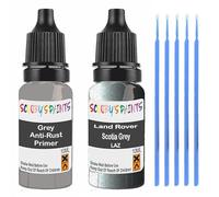 SCOOBYS PAINTS BACK IN THE MIX Touch Up Paint For Land Rover Scotia Grey Laz Scratch Stone Chip Repair With Grey Primer