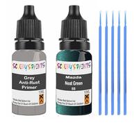 SCOOBYS PAINTS BACK IN THE MIX Touch Up Paint For Mazda Neat Green 5S Scratch Stone Chip Repair With Grey Primer