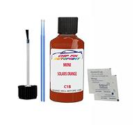 SCOOBYS PAINTS BACK IN THE MIX Touch Up Paint For Mini Cooper Solaris Orange C1B 2018-2021 30Ml Bottle Brush Scratch Stone Chip Repair Pen