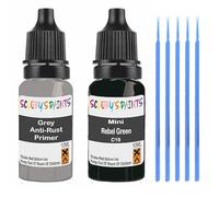 SCOOBYS PAINTS BACK IN THE MIX Touch Up Paint For Mini Rebel Green C19 Scratch Stone Chip Repair With Grey Primer